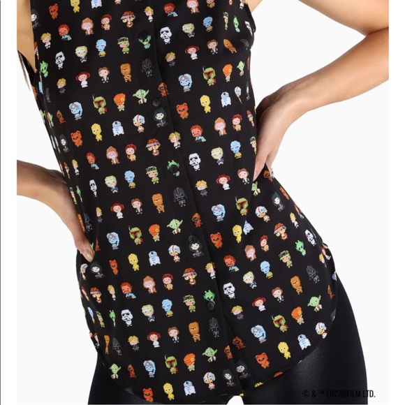 8 BIT STAR WARS BUSINESS TIME SHIRT SIZE S NWOT BLACKMILK BLACK - Picture 9 of 10